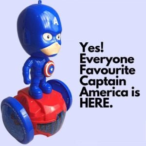 Kart In Box | Captain America Toys | Captain America | Captain America Action Figure | 3D Lightning | Amazing Music | Automatic Wall Redirection | Kids Toys (Captain America)