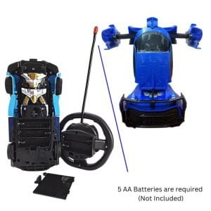 Kart In Box | Transformers Toys | Remote Control Car | Robotic Car | Toy Car | Robot Toys | Bugatti Veyron (Dark Blue Big Transform RC Car)