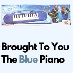 Kart In Box | Piano Toys for Kids and Babies | Plays Various Melodies | Battery Powered (Big Size Blue Piano)