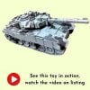 Kart In Box - RC Tank Toy - Remote Control Army Tank with Light and Sound Effects - Robotic Army Tank - Rechargeable Batteries - Ultimate Army Toy and Robots