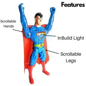 Kart In Box ( 12 INCH Superman | Superman Action Figure | Superman Toys for Kids | Big in Size (Superman 12 Inch)