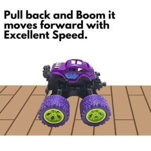 Kart In Box | Small Off Road Truck | Mini Monster Truck | Pull Back Toy | Toy for Kids to Play in Home | Kids | Years (Purple)