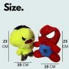 Kart In Box | Spiderman Soft Toy and Hulk Soft Toy - Bundle (10 Inch) (Hulk & Spiderman Bundle)