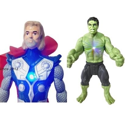 Kart In Box | Hulk Toys for Boys | Hulk | Hulk Action Figure | Thor | Thor Hammer Toy | Thor Action Figures (Hulk & Thor - 2 in 1)