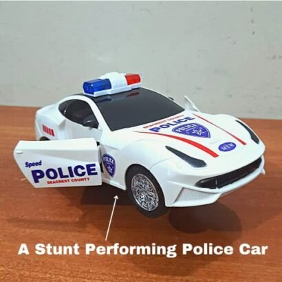 Kart In Box | Police Car Toys for Kids | Toy Cars with Siren and Light (Stunts)