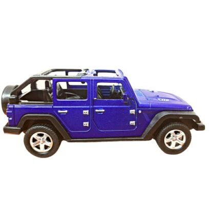 Kart In Box Metal Cars Die Cast Car for Kids Toys Mini Diecast Small Set | Push and Go with Manual Opening Front Doors (Blue Jeep Die-Cast)