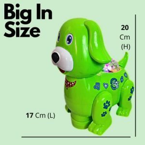 Kart In Box | Dog Toys for Kids | Dog Toy | with Music | Sound | 3D Lightning Ball On it | Excellent Speed | Battery Operated Dog Toy | Kids | Years | Age. (Green)