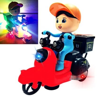 Kart In Box | Bike Toy | Toy Bike | Bike Toys for Kids | Small Bike | Kids' Bike | Fast Food Motorcycle | Delivery Boy Toy | Musical & Lightning Toy