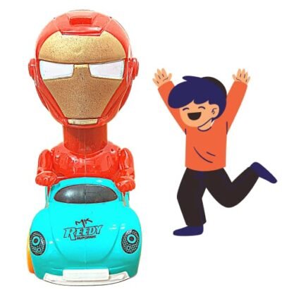 Kart In Box | Iron Man Toys | Mini Scooter Toy for Kids | Bike Toy for Kids | Friction Toys (Iron Man)