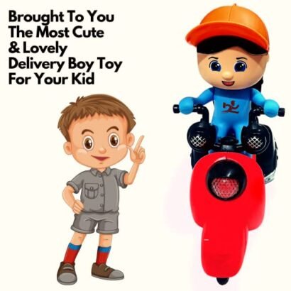 Kart In Box | Bike Toy | Toy Bike | Bike Toys for Kids | Small Bike | Kids' Bike | Fast Food Motorcycle | Delivery Boy Toy | Musical & Lightning Toy