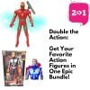 Kart In Box | Thor | Thor Hammer Toy | Thor Action Figures | Iron Man | Action Figures | Iron Man Toys (Thor & Iron Man - 2 in 1)