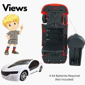 Kart In Box | Remote Control Car | Remote Car | RC Car High Speed | Flashing 3D Lightning (White 3D Lightning RC Car)