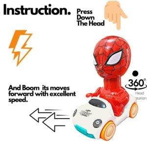 Kart In Box, Spiderman Toys For Boys, Scooter, Car, Bike, For Kids, Years (Spider Man), Red