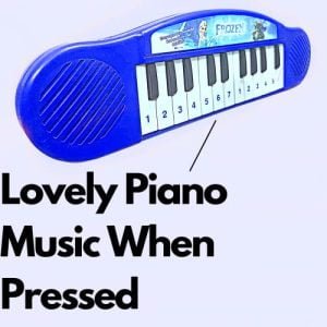 Kart In Box | Piano Toys for Kids and Babies | Plays Various Melodies | Battery Powered (Big Size Blue Piano)