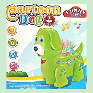 Kart In Box | Dog Toys for Kids | Dog Toy | with Music | Sound | 3D Lightning Ball On it | Excellent Speed | Battery Operated Dog Toy | Kids | Years | Age. (Green)
