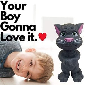 Talking Tom Toy for Kids Speaking |Talking Tom Cat |Talking Tom Toys for Kids |Talking Toys for Kids |cat Toys for Kids |Talking Cat |Talking Cat Toy for Kids Speaking |for Girls Boys (Grey) (Grey)