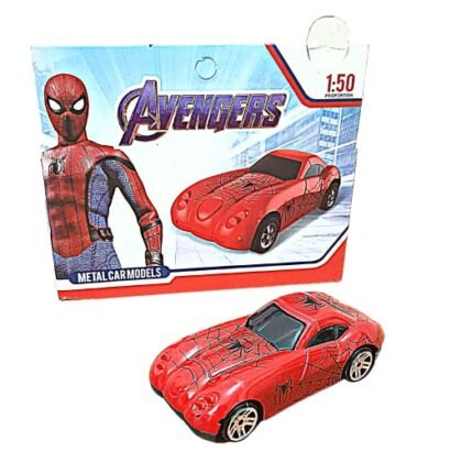 Kart In Box Metal Cars Die Cast Car for Kids Toys Mini Diecast Small Set (Spiderman Die Cast)