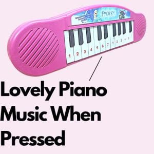 Kart In Box | Piano Toys for Kids and Babies | Plays Various Melodies | Battery Powered (Big Size Pink Piano)