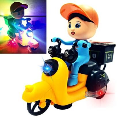 Kart In Box | Bike Toy | Toy Bike | Bike Toys for Kids | Small Bike | Kids' Bike | Fast Food Motorcycle | Delivery Boy Toy | Musical & Lightning Toy