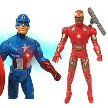 Kart In Box | Iron Man | Action Figures | Iron Man Toys | Captain America | Captain America Toy (Iron Man & Captain America - 2 in 1)