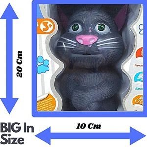 Talking Tom Toy for Kids Speaking |Talking Tom Cat |Talking Tom Toys for Kids |Talking Toys for Kids |cat Toys for Kids |Talking Cat |Talking Cat Toy for Kids Speaking |for Girls Boys (Grey) (Grey)