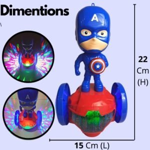 Kart In Box | Captain America Toys | Captain America | Captain America Action Figure | 3D Lightning | Amazing Music | Automatic Wall Redirection | Kids Toys (Captain America)