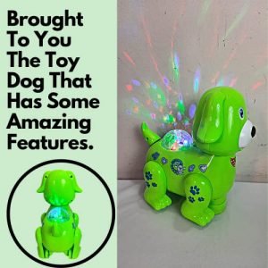Kart In Box | Dog Toys for Kids | Dog Toy | with Music | Sound | 3D Lightning Ball On it | Excellent Speed | Battery Operated Dog Toy | Kids | Years | Age. (Green)
