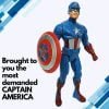 Kart In Box Captain America Toys Captain America Shield, Captain Marvel Action Figure Captain Toy Marvel Legends Figures For Boys Kids (7 Inch)