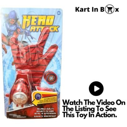 Kart In Box|Spiderman Toys For Boys|Spiderman Launcher Toy With Spiderman Gloves|Red