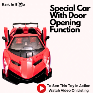 Kart In Box, Opening Doors, Remote Control Car, Remote Car, Rc Car High Speed, Lamborgini (Lamborgini Big Rc Car) Red