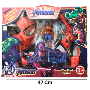 Kart In Box | Spiderman Toys | Spiderman Action Figure | Spiderman Figure | Comes with Mask | Spiderman Action Figure | Gun | 10 Bullets | 3 Bowling Pins (Spiderman Set)