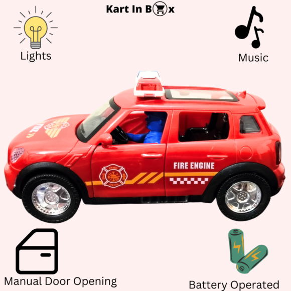 Kart In Box | Fire Brigade Toy | Fire Brigade Toys Kids Big Size | Toy Fire Brigade | Music | Light | Car Toys | Years | Age