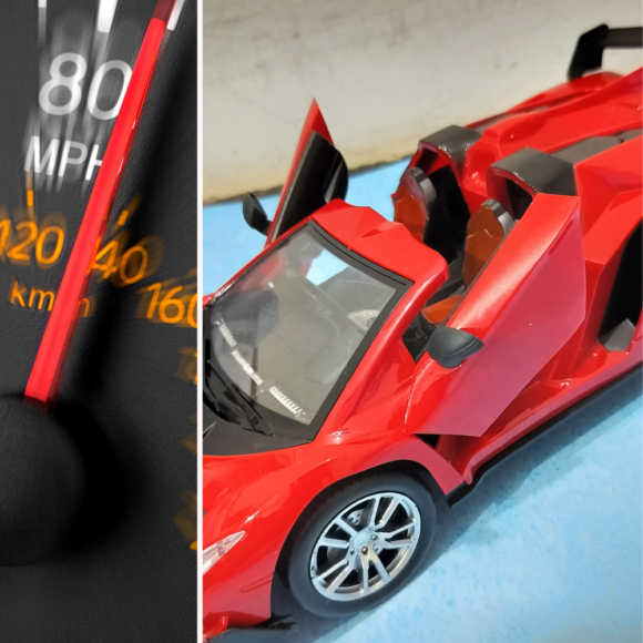 Kart In Box, Opening Doors, Remote Control Car, Remote Car, Rc Car High Speed, Lamborgini (Lamborgini Big Rc Car) Red