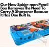 Kart In Box | Compass Box For Boys | Pencil Box | Pencil Box Boys & Girls | Compass Box For Kids | Avengers | Spiderman | Inbuild Sharpener & Calculator (Spiderman Pencil Box With Calculator)