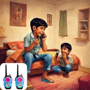 Kart In Box - Walkie Talkie - Walkie Talkie for Kids - Walkie Talkie Long Range - Walkie Talkie for Home (2 Pcs - 8 Batteries Included) (Mickey Mouse)