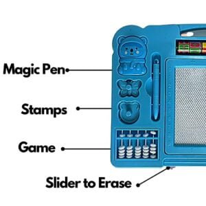 Magic Slate For Kids |Magic Pen |Magic Slate |Slate Pencil |Slate For Kids Learning 2 Years |Writing Board For Kids |Chalk Board |Magic Board Magic slate for 5 year kids |Baby Writing Board Years (Blue)