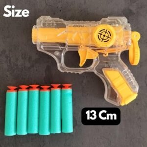 Kart In Box - Dart Gun - Dart Gun for Kids - Dart Gun Pistol - Dart Gun Revolver - Dart Gun Special - Dart Gun Toy (6 INCH - Random Color)