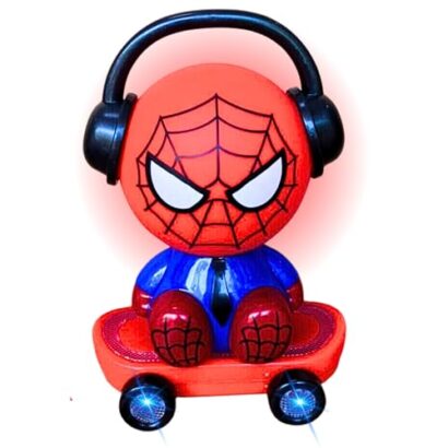 Kart In Box Spiderman Car | Spiderman Super Car | 3D Lightning with Music | Spiderman Toys for Kids (Roaming Toy Red)