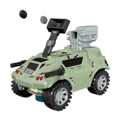 Kart In Box - Shooting Armoured Vehicle - Army Vehicle - Army Vehicles Toys - Army Tank - Army Car - Army Vehicle Toy - Military Vehicle - Shooting (Musical & Lightning) - Random Color