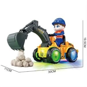 Kart In Box - JCB Toys for Kids - Tractor Toys for Boys - Truck Toys for Kids - JCB Toys for Kids Big Size - Crane Toys for Boys (Musical & Lightning)