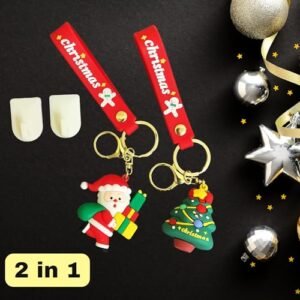 Kart In Box | Keychain | Key Chain | Santa Keychain | Cute Keychains | Christmas Keychain | Xmas Keychains