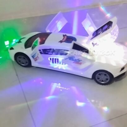 Kart In Box | Door Opening & Closing | Car Toys for Kids | Toy Car | Car Toys | Car for Kids for 2 Years | Light Toys for Kids | Dancing Car (Musical & Lightning Car) (White)