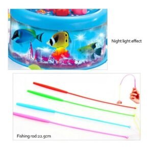 Kart In Box - Rotating Fishing Game for Kids & Adults - Magnetic Fish Catching Game in Water with Rotating Board - Fun Fish Game Set for Family Play