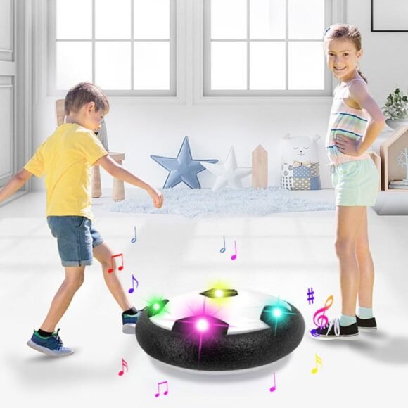 Kart In Box - Football For Kid - Floating Hover Football - Hover Football With Colorful Flash Light - Hover Football Indoor Game (Moves By Floating On Floor) - Image 2