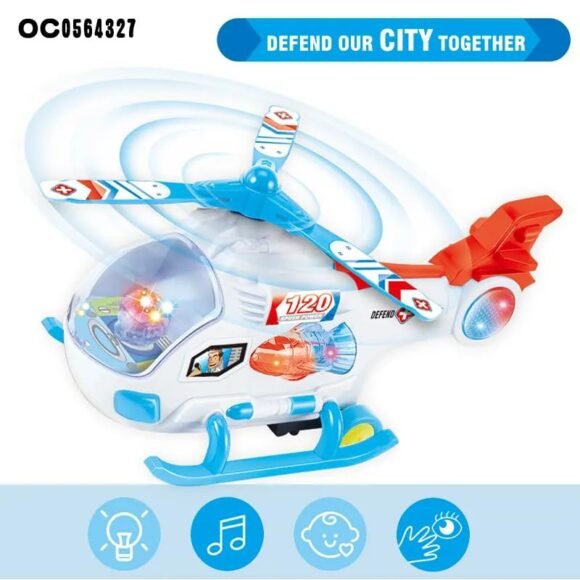 Kart In Box - Helicopter Toy with Music and Lights, Battery Operated, Fun Flying Toy with Rotating Wings for Kids - Helicopter toy for kids - Image 2