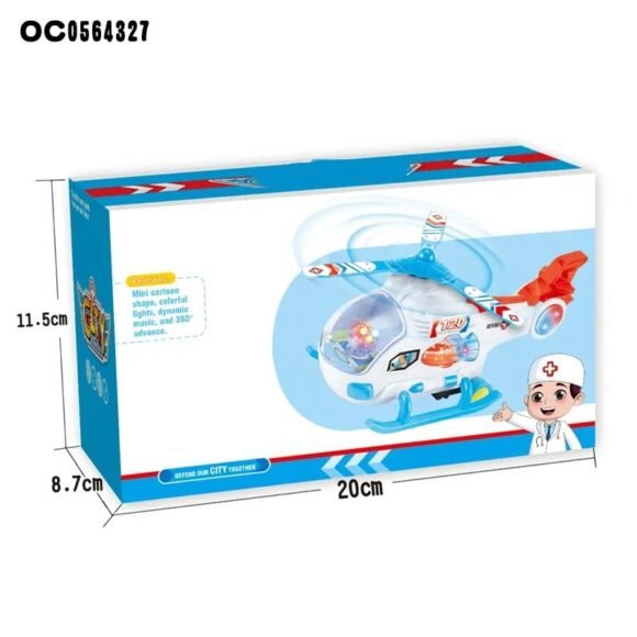 Kart In Box - Helicopter Toy with Music and Lights, Battery Operated, Fun Flying Toy with Rotating Wings for Kids - Helicopter toy for kids - Image 5