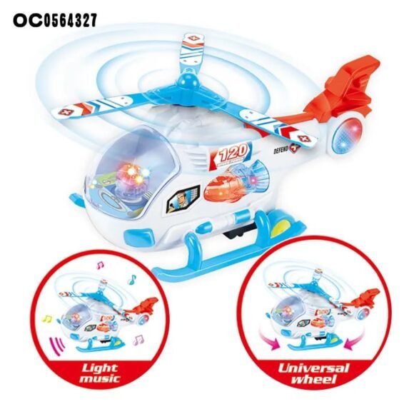 Kart In Box - Helicopter Toy with Music and Lights, Battery Operated, Fun Flying Toy with Rotating Wings for Kids - Helicopter toy for kids - Image 4