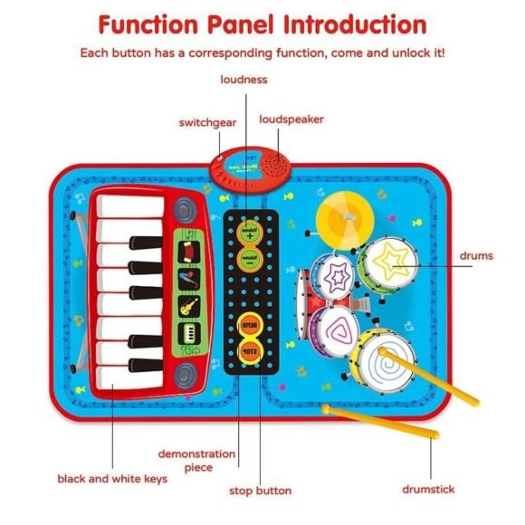 Kart In Box - 2 in 1 Musical Baby Mat - Baby Mats For Floor - Play Mat For Babies 0 To 12 Months - Baby Play Mat For 0 To 2 Years - Mat For Baby - Play Mat - Image 3