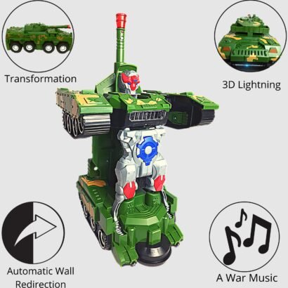 Kart In Box |Tank |Army |Toys |Car |convertable Car Toys |Robot Toy |convertable Car Toy |convertable Robot |Army Cars for Kids |Army Cars for Boys |Green Car |Car for Kids |Years (Army Tank Style 3) - Image 5
