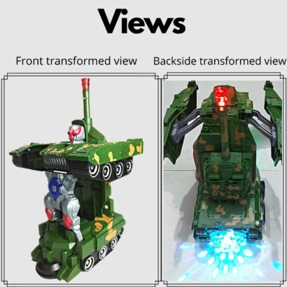 Kart In Box |Tank |Army |Toys |Car |convertable Car Toys |Robot Toy |convertable Car Toy |convertable Robot |Army Cars for Kids |Army Cars for Boys |Green Car |Car for Kids |Years (Army Tank Style 3) - Image 4